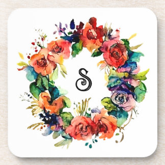 Watercolour Wreath Coaster