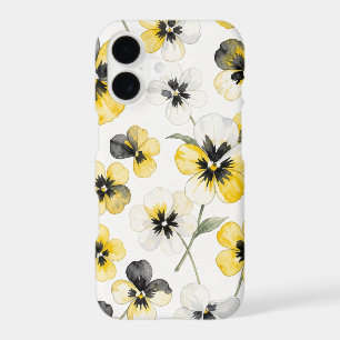 Watercolour Yellow Floral iPhone case