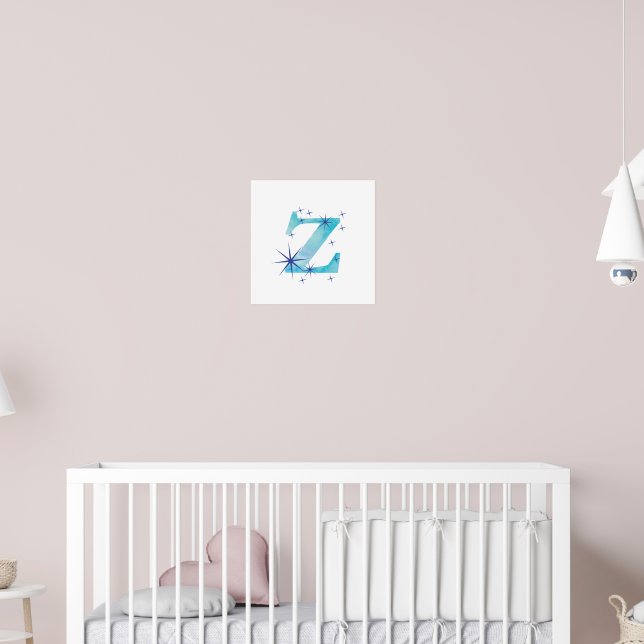 Watercolour Z Poster (Nursery 2)