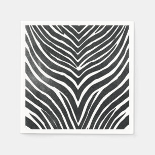 Watercolour Zebra Napkin