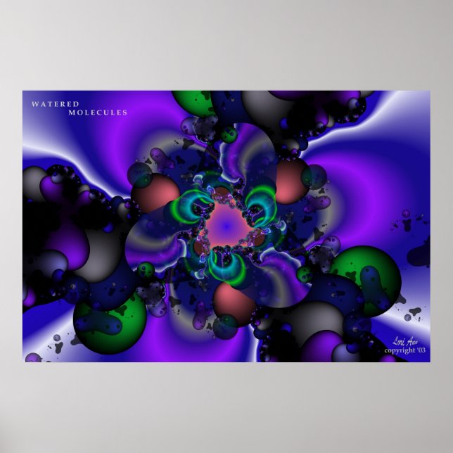Watered Molecules Poster (Front)
