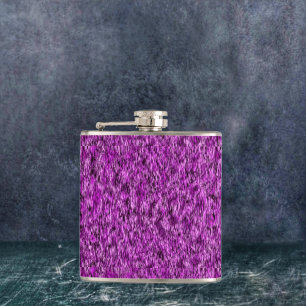 Watered Silk IV Hip Flask