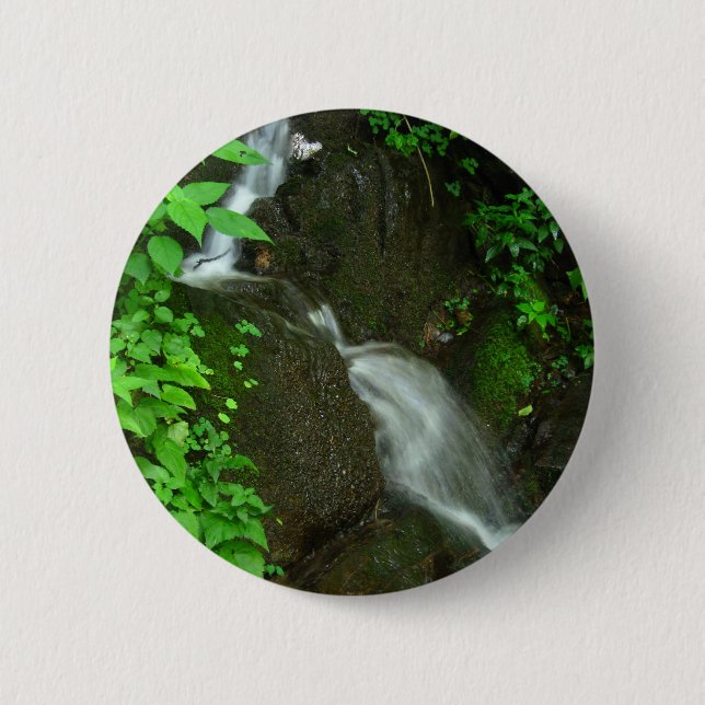 Waterfall 6 Cm Round Badge (Front)