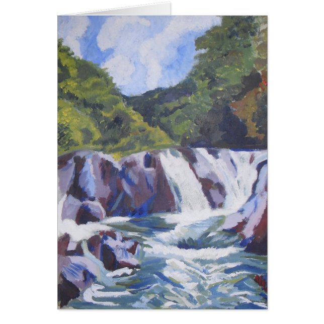 Waterfall and blue sky (Front)