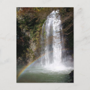 Waterfall and Rainbow Postcard