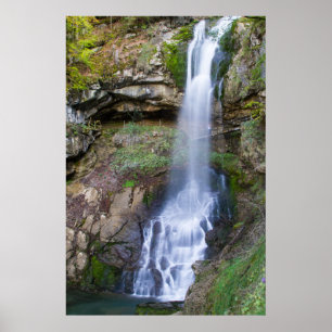 Waterfall and Rocks Poster Paper (Matte)
