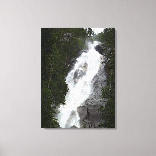 Waterfall Art Print Shannon Falls BC Art Canvas (Front)