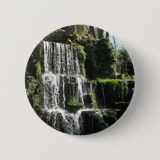 Waterfall at Bowood 6 Cm Round Badge