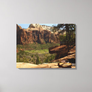 Waterfall at Emerald Pools in Zion National Park Canvas Print