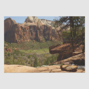 Waterfall at Emerald Pools in Zion National Park Tissue Paper