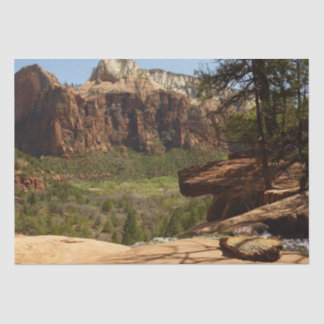 Waterfall at Emerald Pools in Zion National Park Tissue Paper