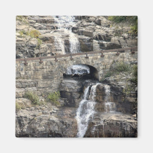 Waterfall at Glacier National Park Magnet