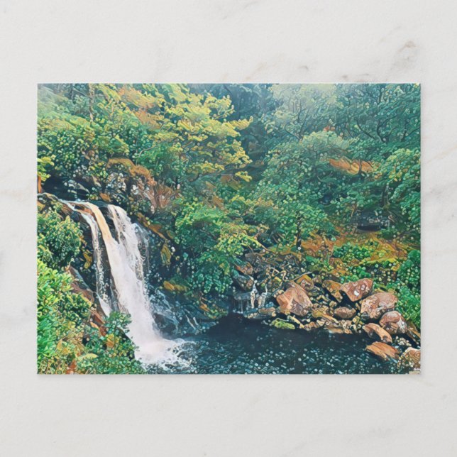 Waterfall at Inversnaid Postcard (Front)