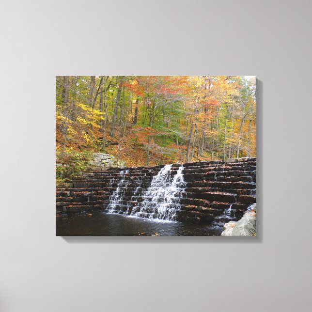 Waterfall at Laurel Hill State Park I Canvas Print (Front)