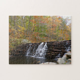 Waterfall at Laurel Hill State Park I Jigsaw Puzzle