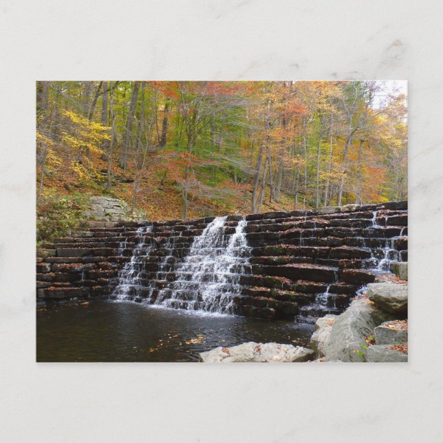 Waterfall at Laurel Hill State Park I Postcard (Front)