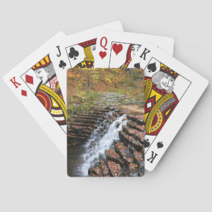Waterfall at Laurel Hill State Park II Playing Cards