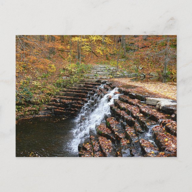 Waterfall at Laurel Hill State Park II Postcard (Front)