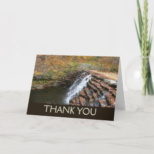 Waterfall at Laurel Hill State Park II Thank You Card