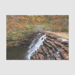 Waterfall at Laurel Hill State Park II Tissue Paper