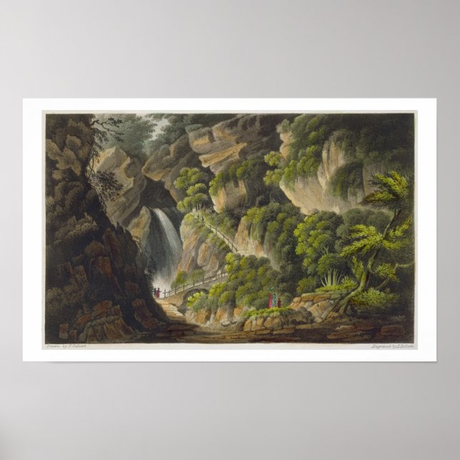 Waterfall at Shanklin, from 'The Isle of Wight Ill Poster (Front)