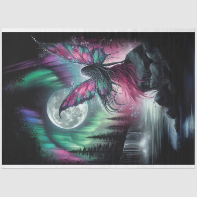 Waterfall Aurora Fairy Tissue Paper (Front)