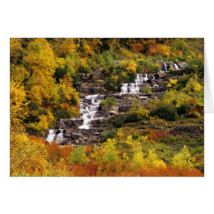 Waterfall below Mt Cannon in Glacier National