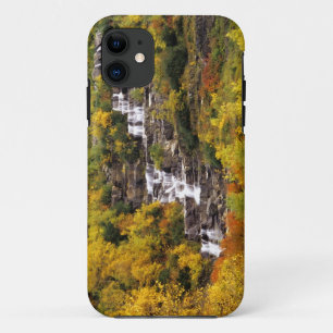 Waterfall below Mt Cannon in Glacier National Case-Mate iPhone Case