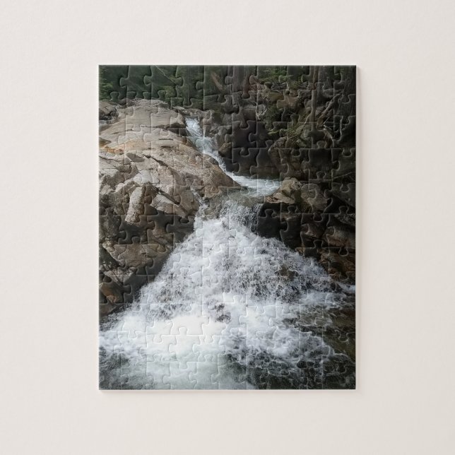 Waterfall Between Rocks Puzzle (Vertical)