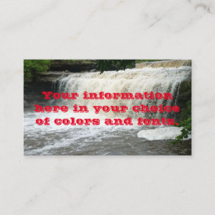 Waterfall business card