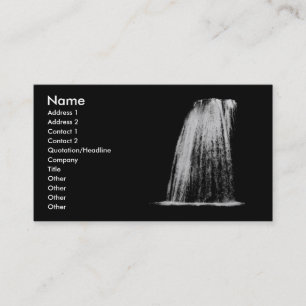 Waterfall business card