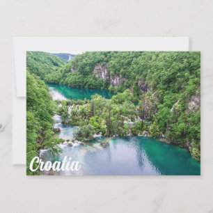 Waterfall cascade in Plitvice Lakes Park, Croatia