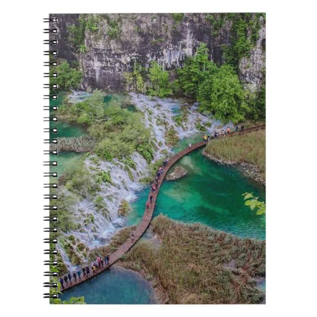 Waterfall cascade of Plitvice lakes park Notebook (Front)