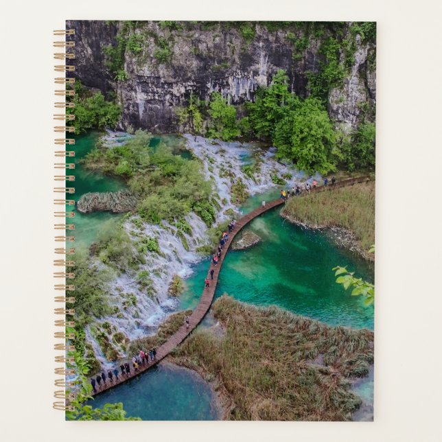 Waterfall cascade of Plitvice lakes park Planner (Front)
