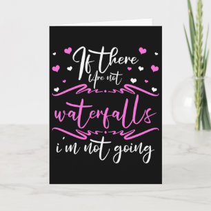 Waterfall Chasing Trekking Hiker Waterfall Lover H Card