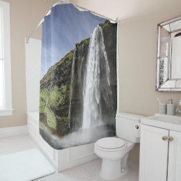Waterfall, customise shower curtain