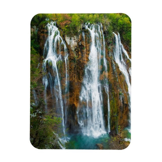 Waterfall elevated view, Croatia Magnet (Vertical)