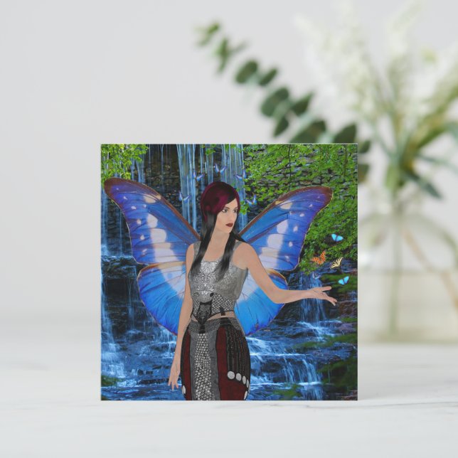 Waterfall fairy card (Standing Front)