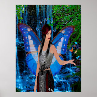 Waterfall fairy poster
