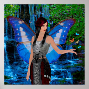 Waterfall fairy poster