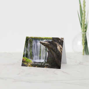 Waterfall Focused Thinking Of You Card