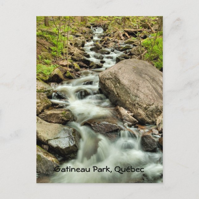 Waterfall, Gatineau Park, Quebec. Postcard (Front)