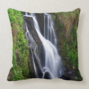 Waterfall, Hamakua coast, Hawaii Cushion
