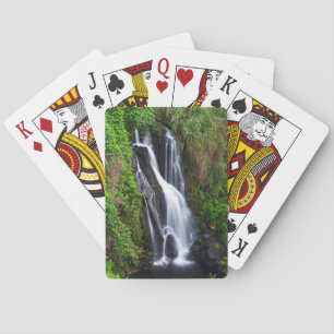 Waterfall, Hamakua coast, Hawaii Playing Cards