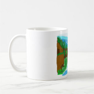 Waterfall handdrawn coffee mug