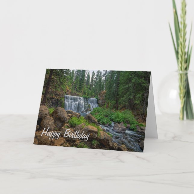 WATERFALL - HAPPY BIRTHDAY CARD (Front)