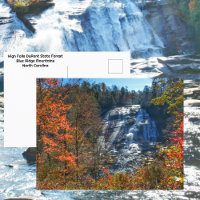 Waterfall High Falls DuPont State Forest Autumn
