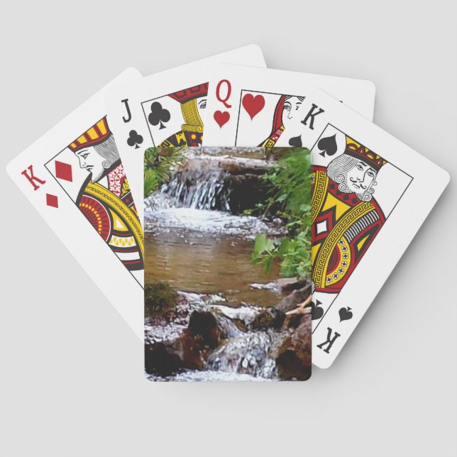 Waterfall in Colorado Playing Cards (Back)