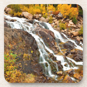 Waterfall In Grand Teton National Park Coaster