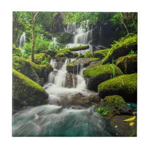 Waterfall in Jungle Phu Tub Berk Mountain Tile
